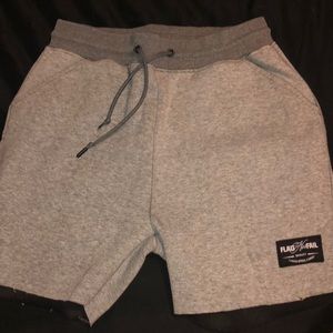 Flag Nor Fail Grey Shorts